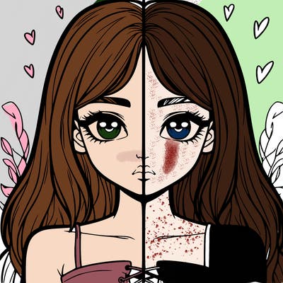 realistic girl split