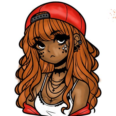 scene girl aesthetic