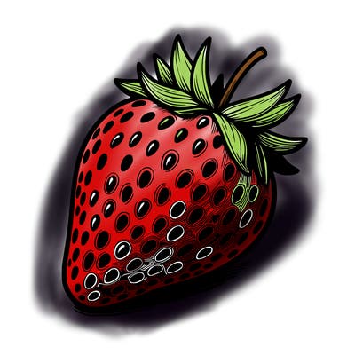 realstic strawberry