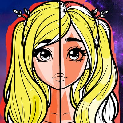 realistic girl split