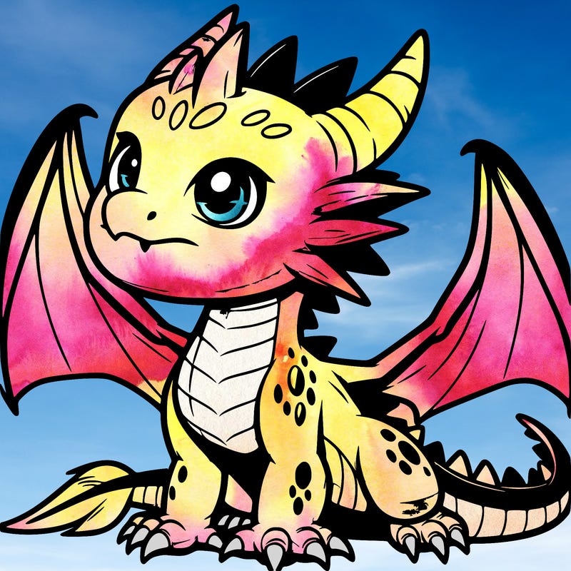 fierce baby night dragon