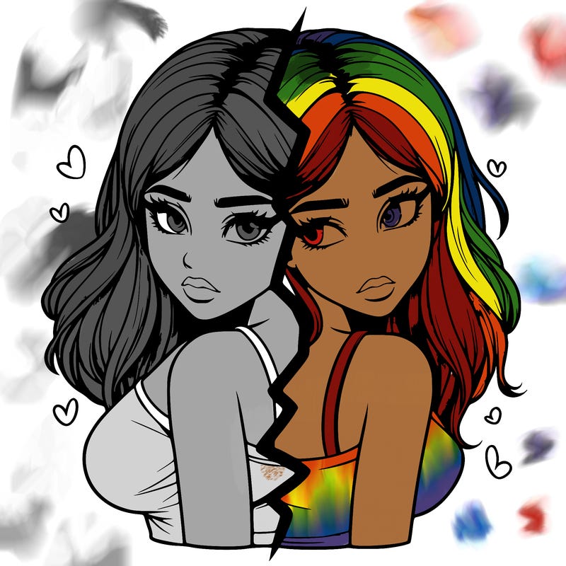 realistic girl split