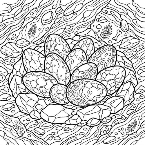 Elongated Dinosaur Eggs