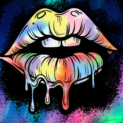 lips that look realistic and drip