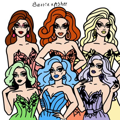 group of drag queens