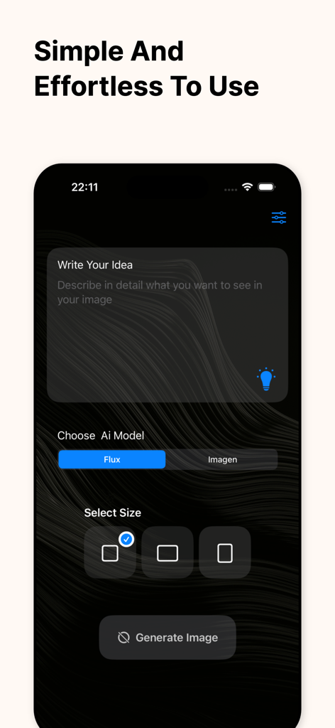 AI Art Generator: Text to Pic - AI Art Generator app interface for text to image creation