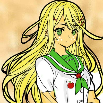 anime girl long hair