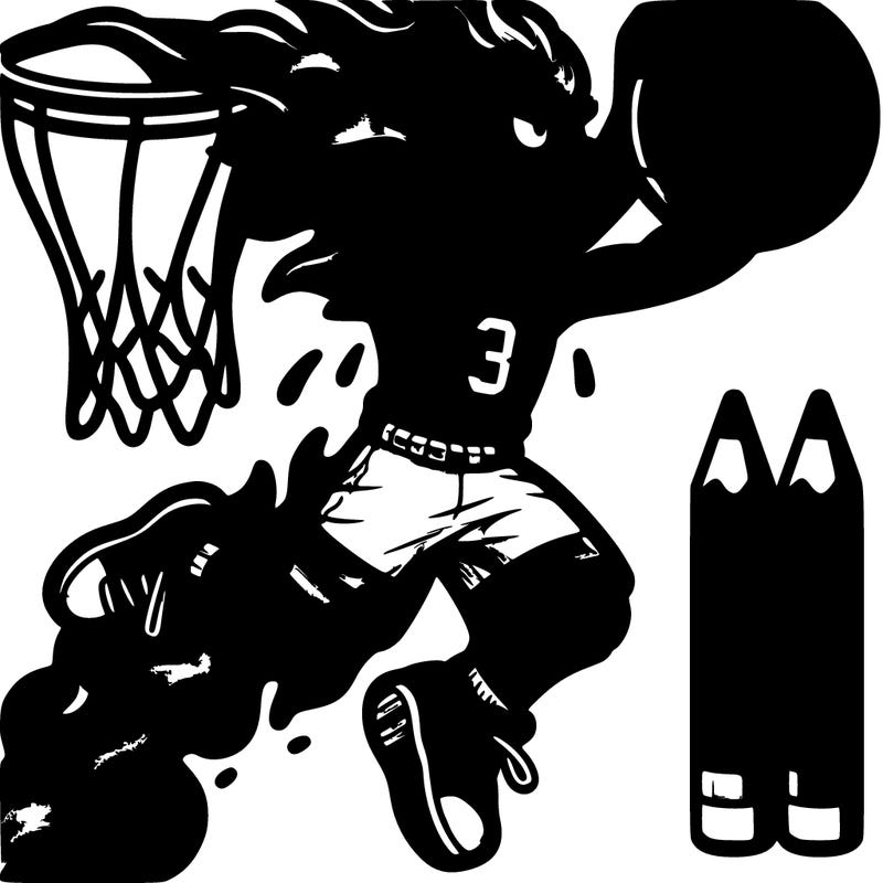 basketball in air on fire