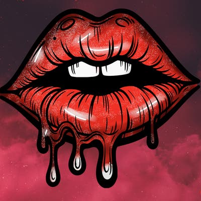 lips that look realistic and drip