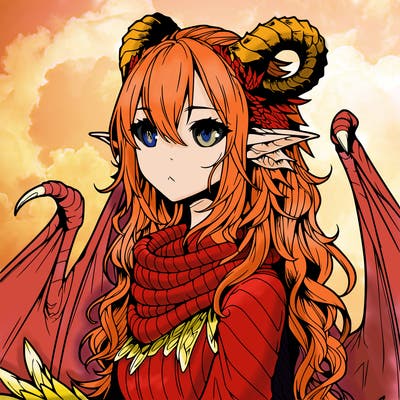 dragon girl realistic fantasy