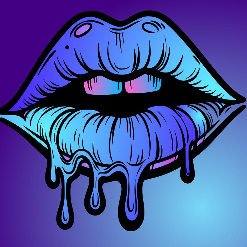 lips that look realistic and drip