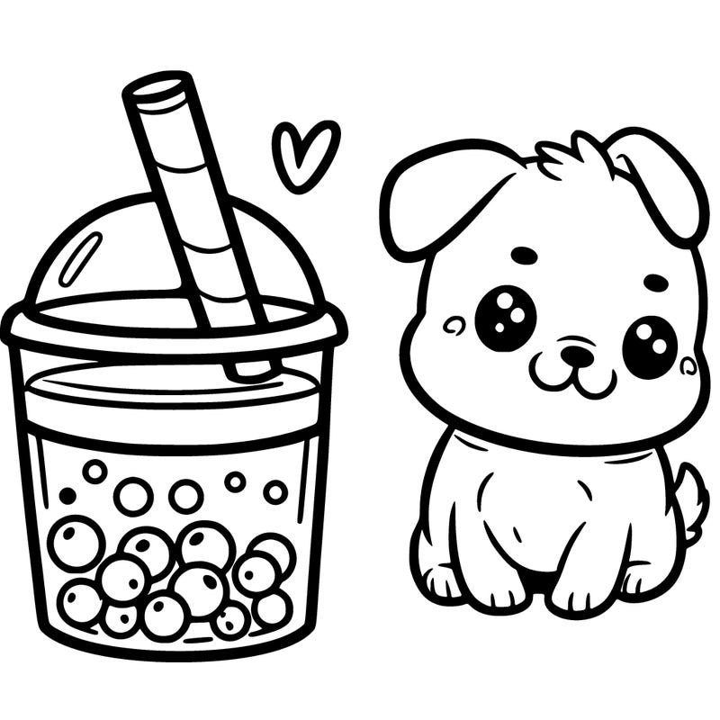 boba dog cup
