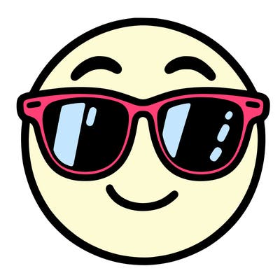 emoji with sunglasses