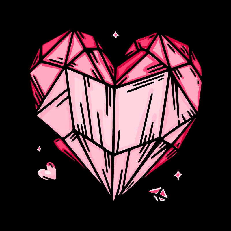 crystal heart