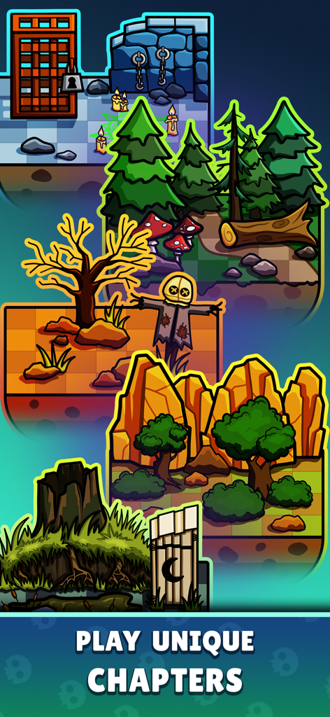 Rise of Necromancer - Una colección de diversos entornos y capítulos de juego 2D en Rise of Necromancer