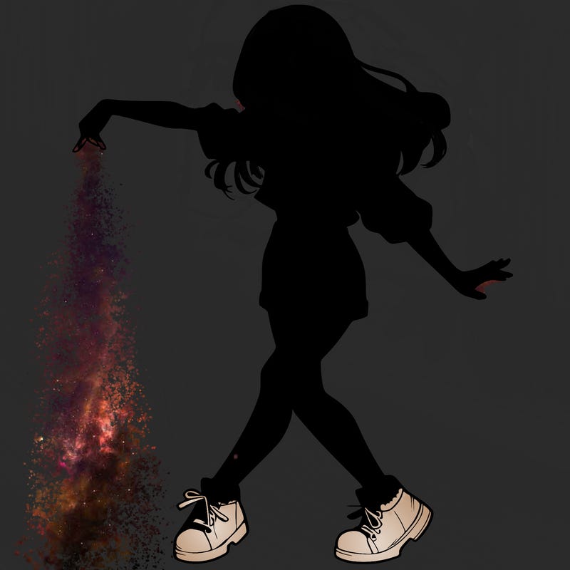 realistic girl danceing