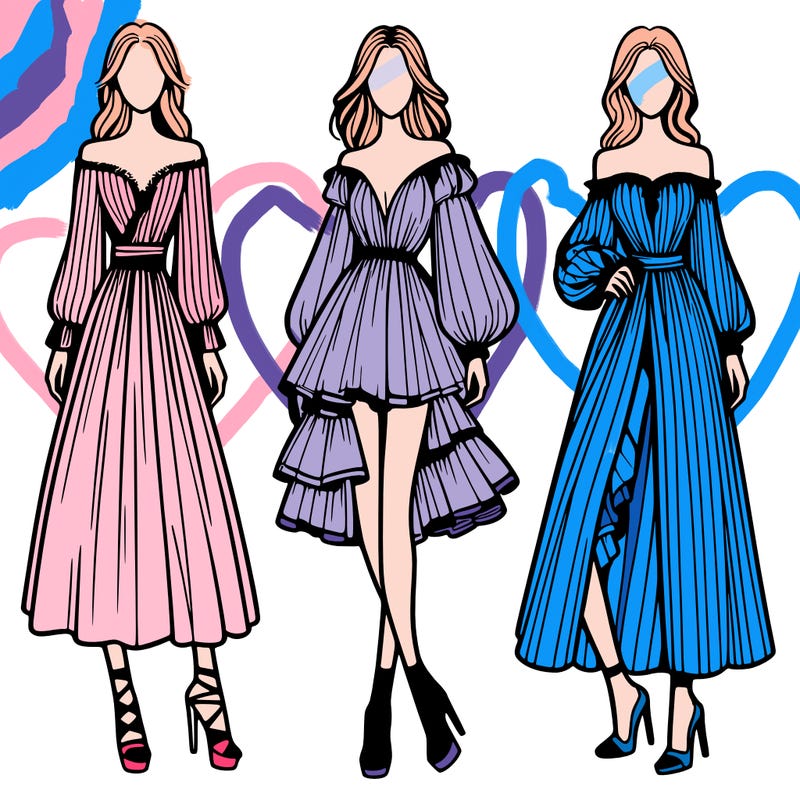 fashion models dresses