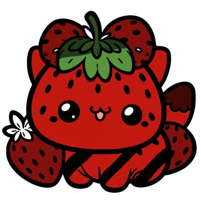 strawberry cat
