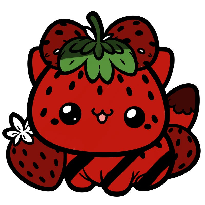 strawberry cat