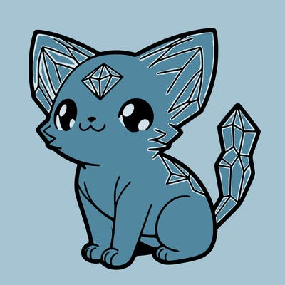 crystal kitten