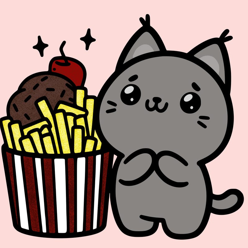 cute food cat