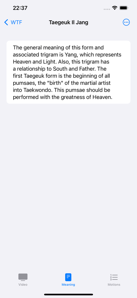 Taekwondo Forms (ITF/WTF) - Description and meaning of the Taegeuk Il Jang Taekwondo form