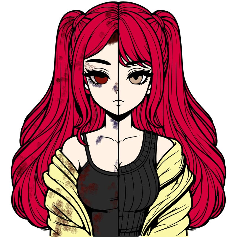 realistic girl split