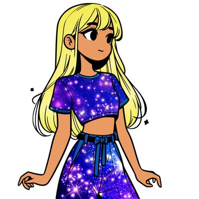 girl in a cute crop top