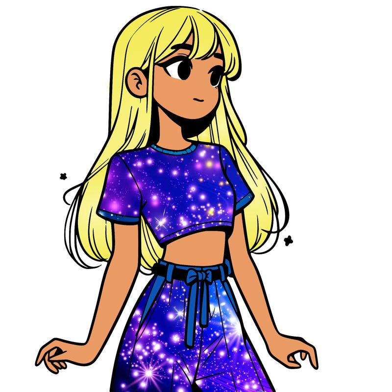 girl in a cute crop top