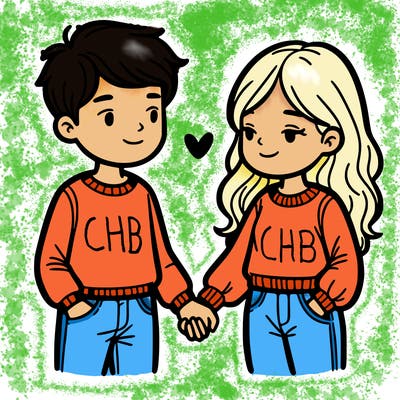 couple holding hands