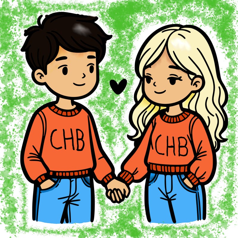 couple holding hands