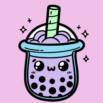 cute boba tea