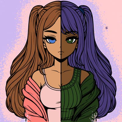 realistic girl split