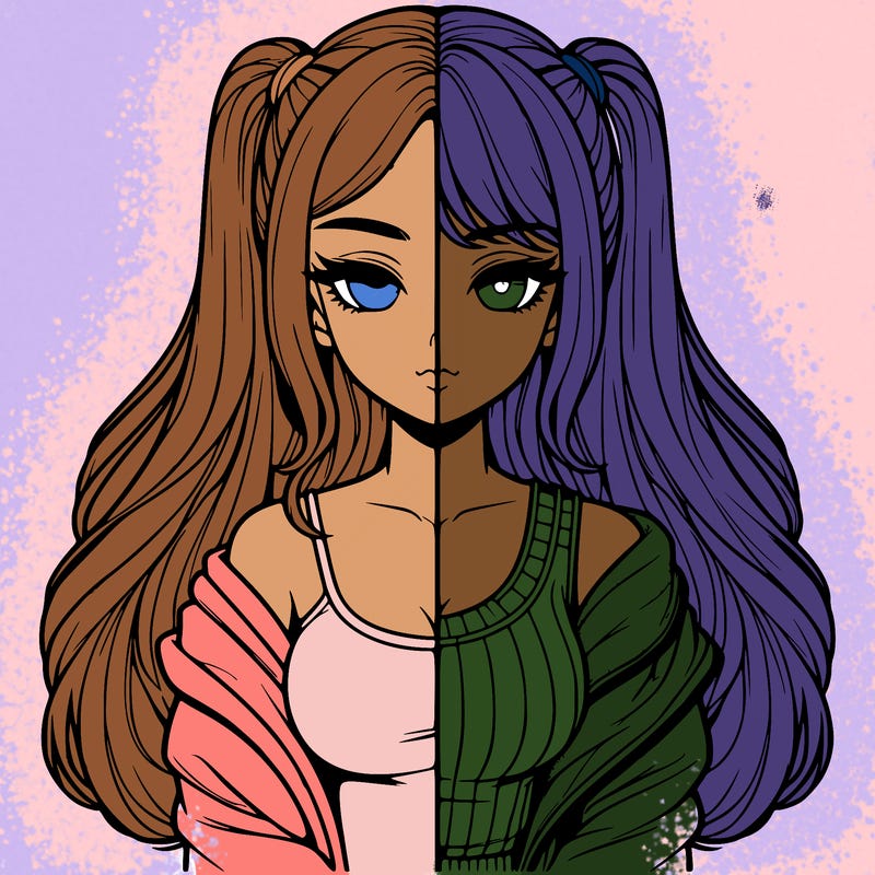 realistic girl split