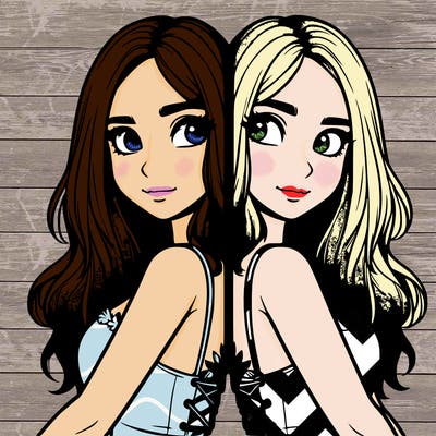 a realistic girl split