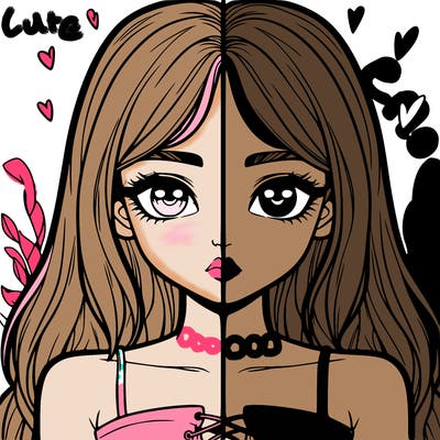 realistic girl split