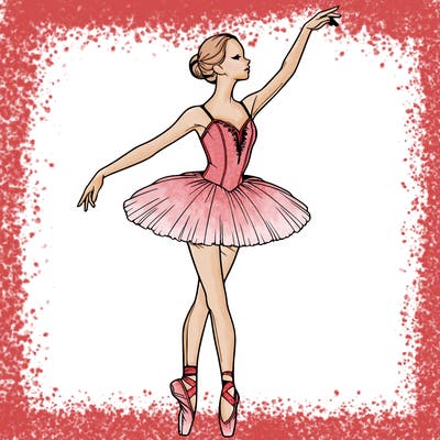 realistic ballerina