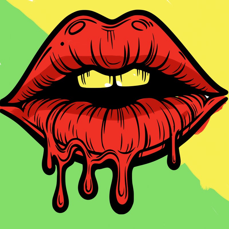 lips that look realistic and drip