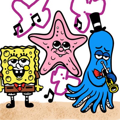 spongebob patrick and squidward