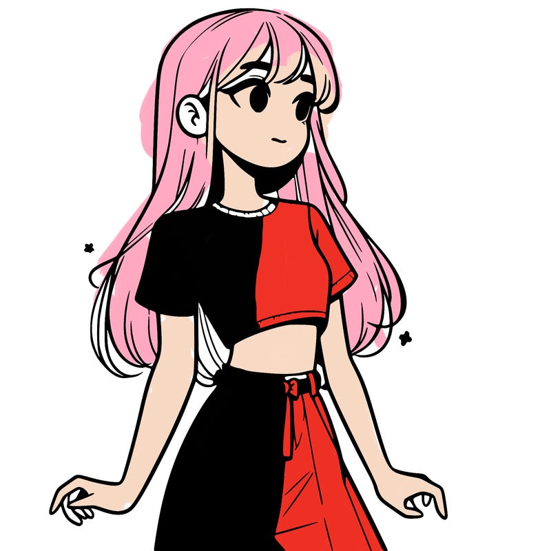 girl in a cute crop top