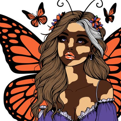 butterfly fairy realistic girl