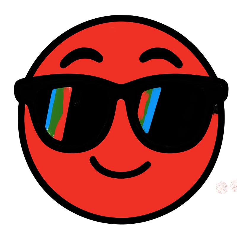 emoji with sunglasses
