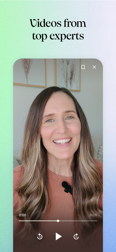 Joy 101 앱에서 온디맨드 비디오 코스를 제공하는 웰니스 전문가