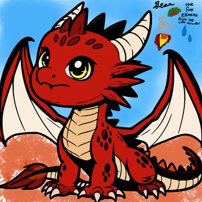 fierce baby night dragon