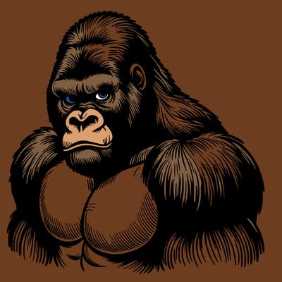 realistic gorilla