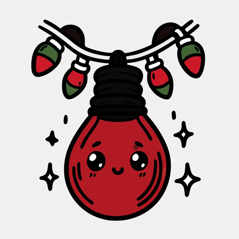 small bulb of a garland