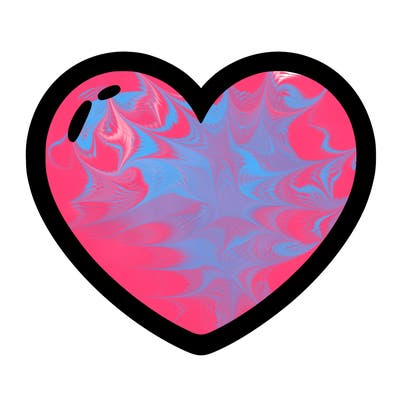 a blank heart