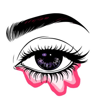 eye closed realistic