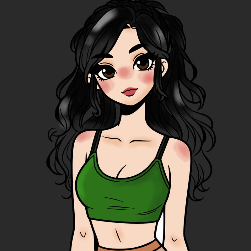 pretty girl wearing croptop