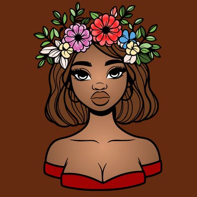 beautiful black people woman pretty girl